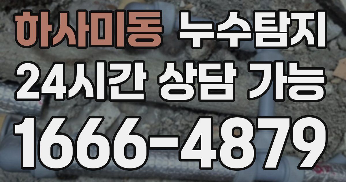 하사미동 누수