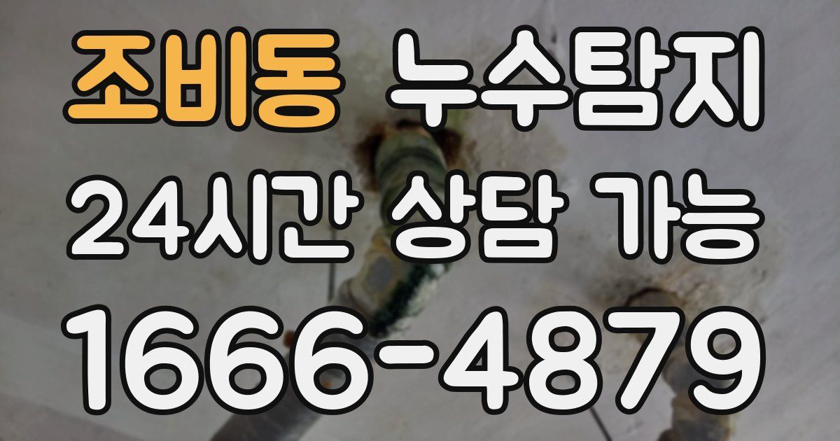 조비동 누수