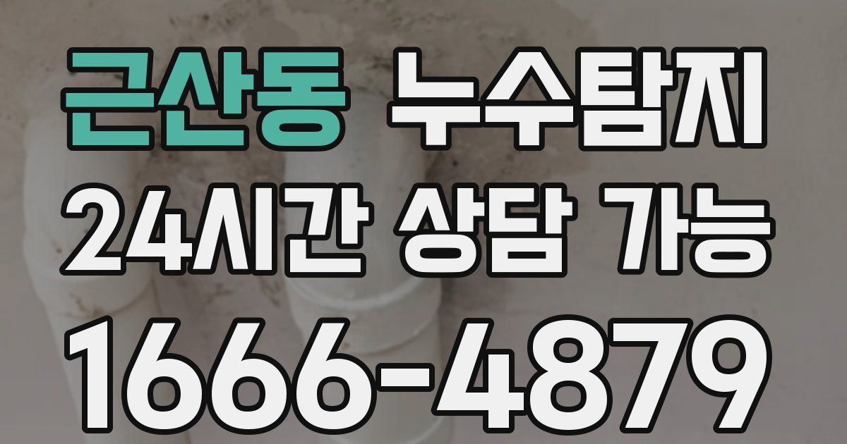근산동 누수