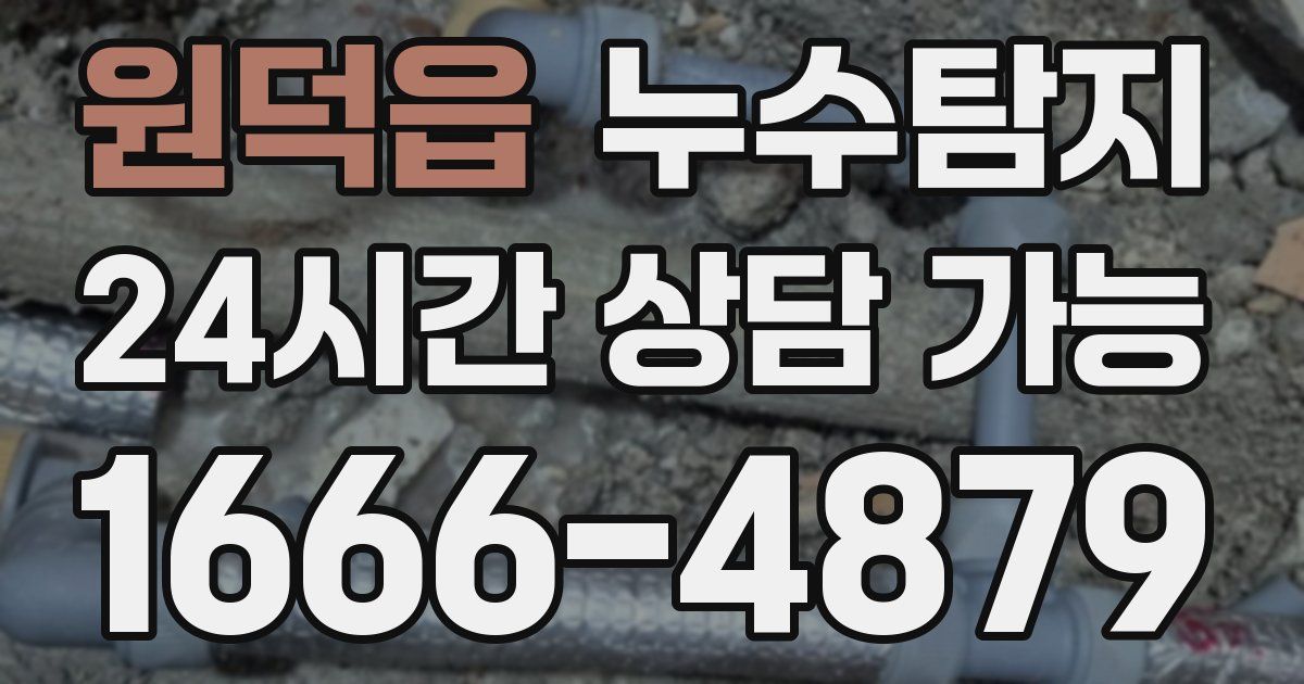 원덕읍 누수