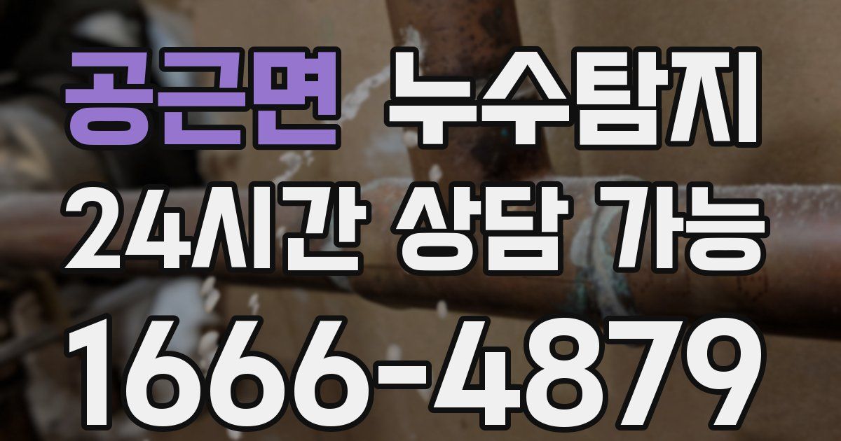공근면 누수