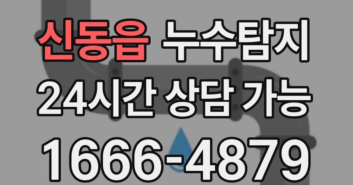 신동읍 누수