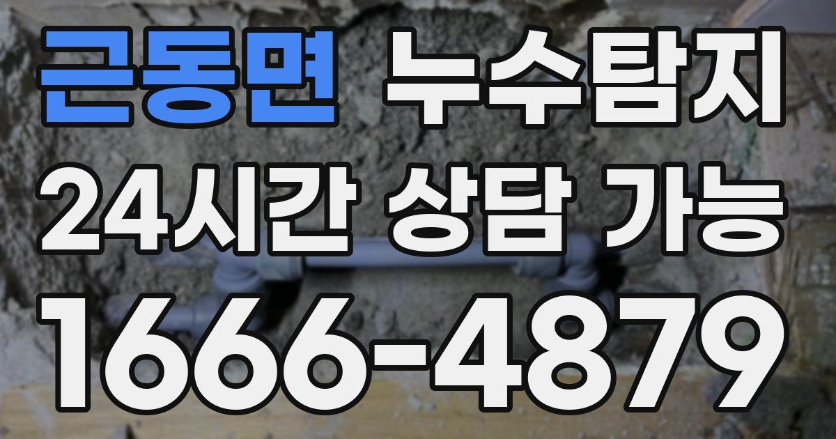 근동면 누수