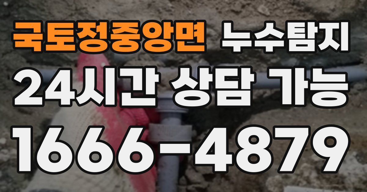 국토정중앙면 누수