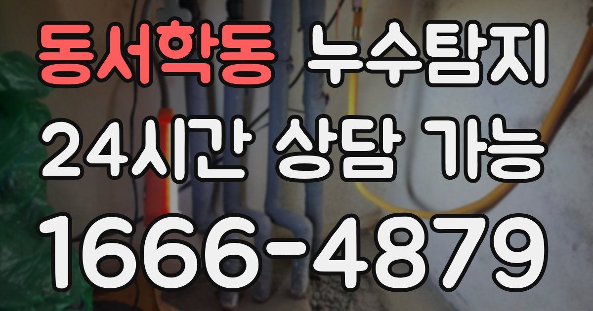 동서학동 누수