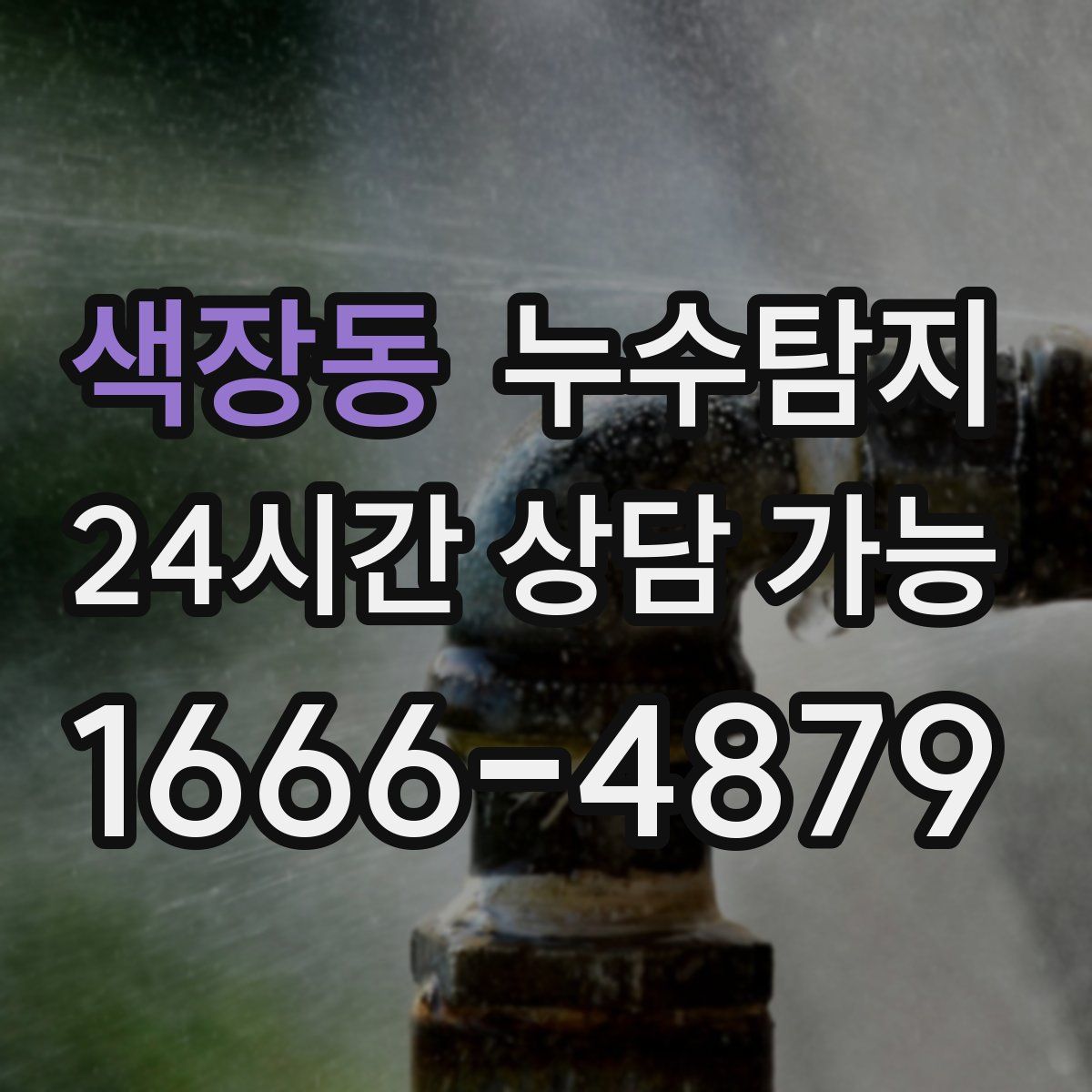 색장동 누수탐지