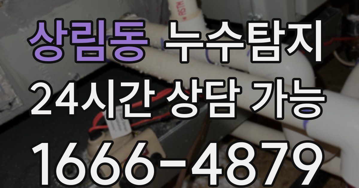 상림동 누수