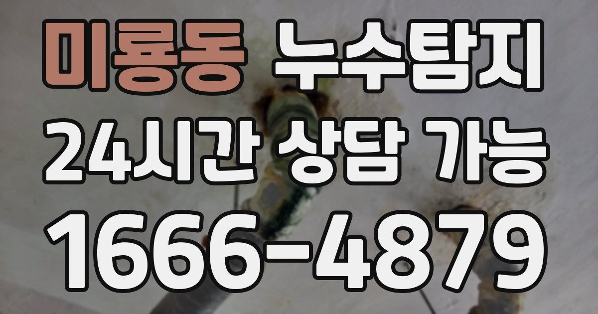 미룡동 누수