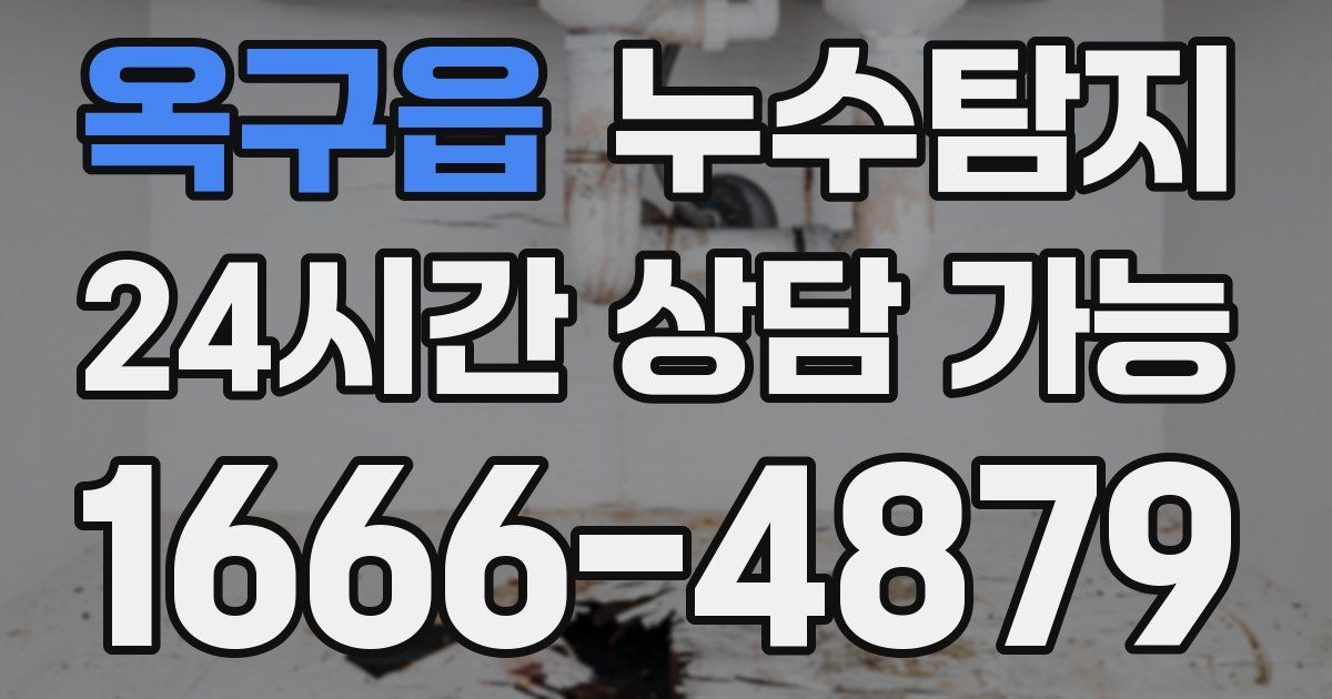 옥구읍 누수