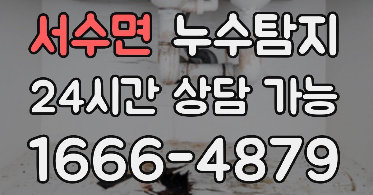 서수면 누수
