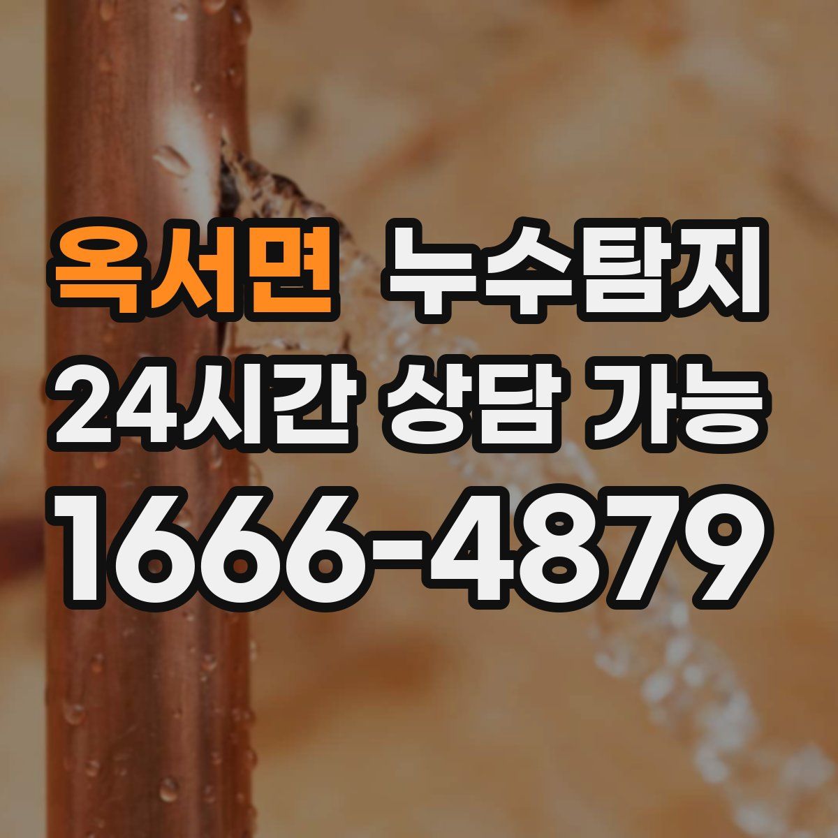 옥서면 누수탐지