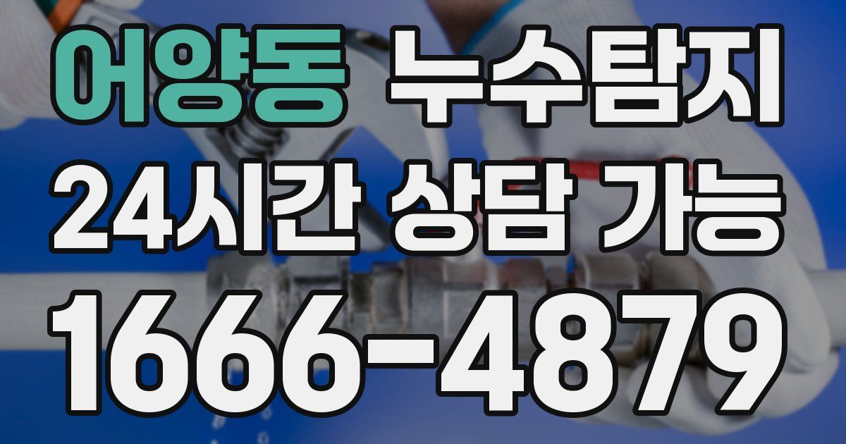 어양동 누수
