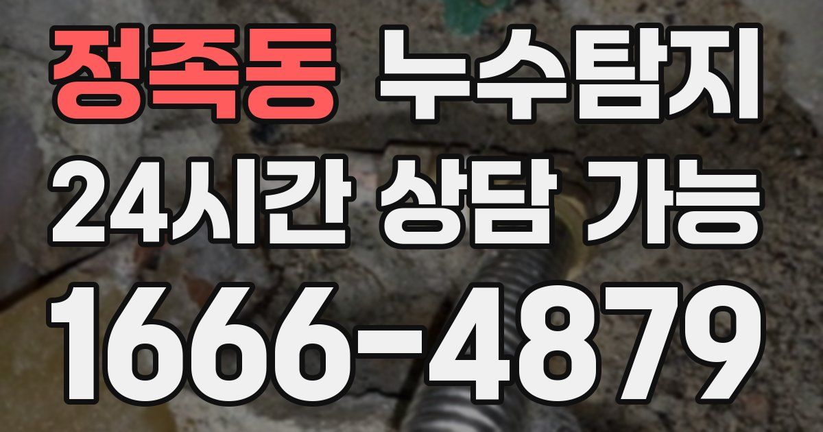 정족동 누수