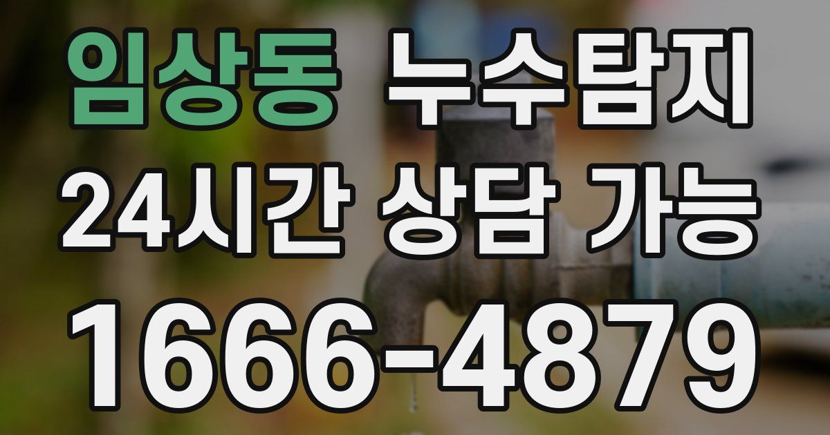 임상동 누수
