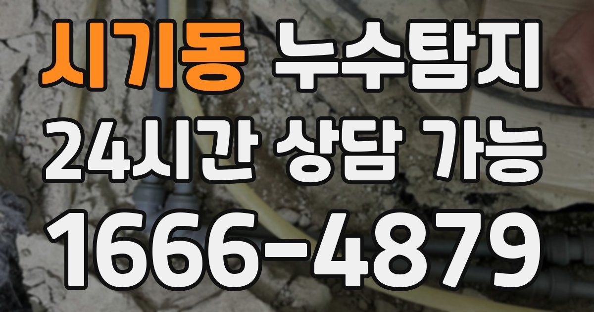 시기동 누수