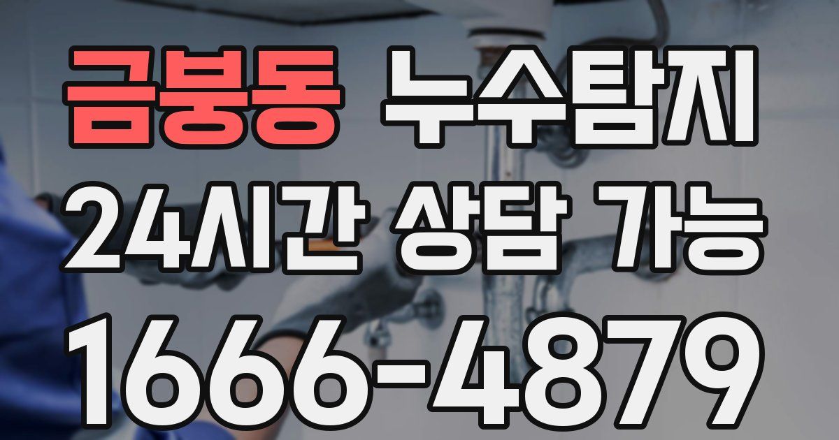 금붕동 누수