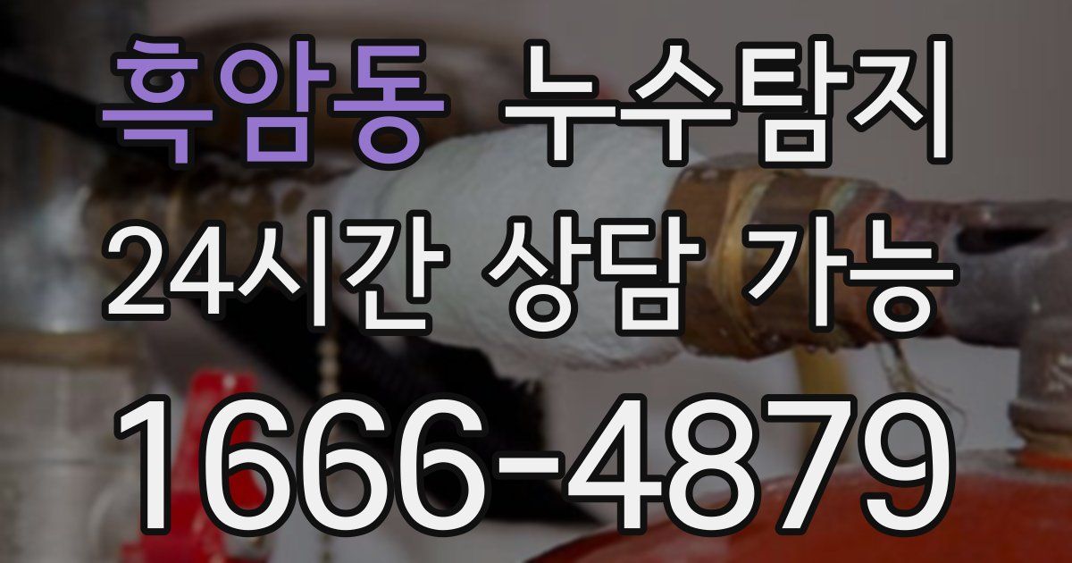 흑암동 누수