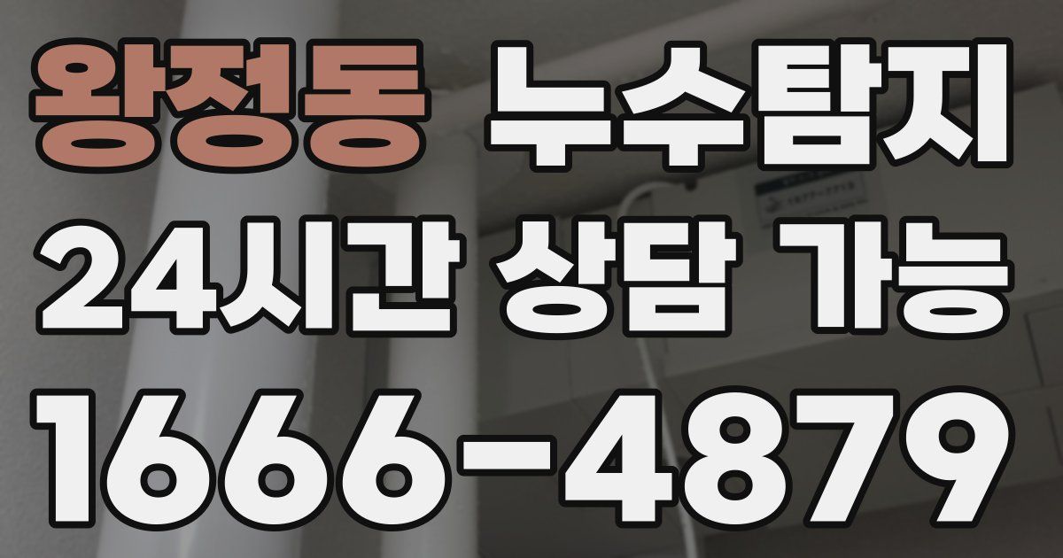 왕정동 누수