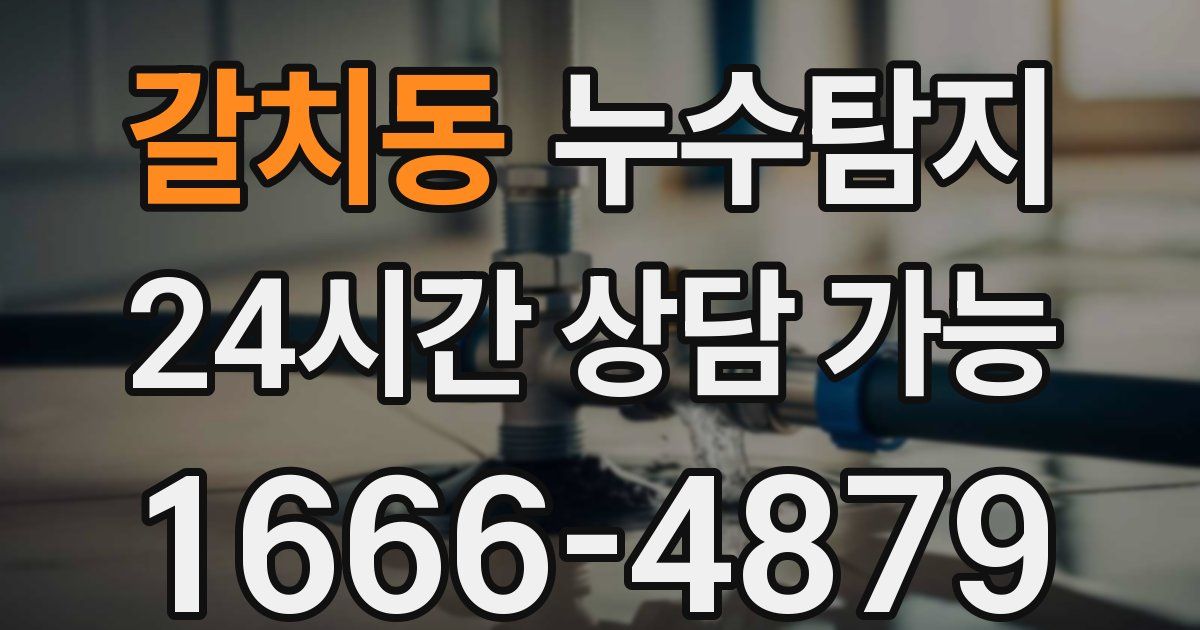 갈치동 누수