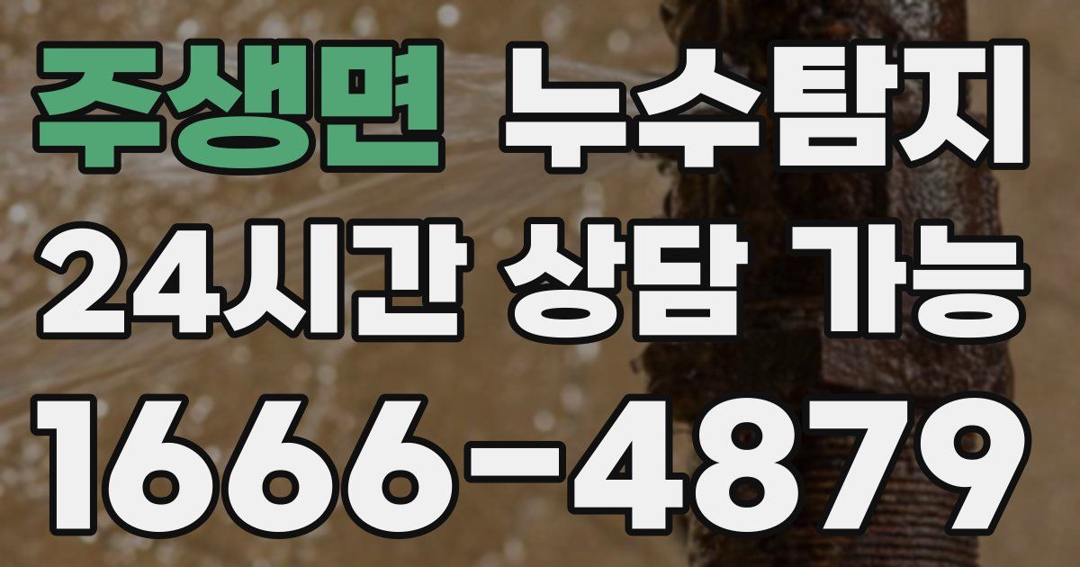 주생면 누수
