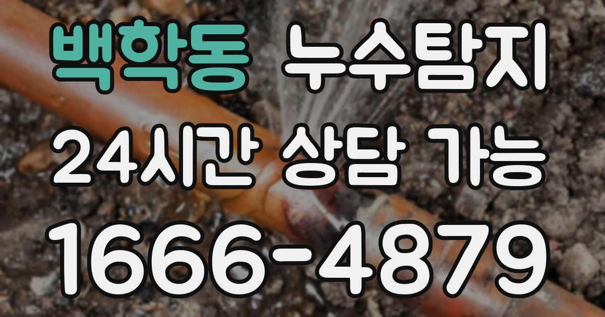백학동 누수