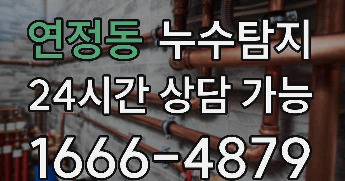 연정동 누수