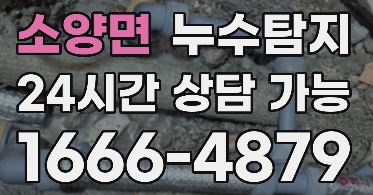 소양면 누수