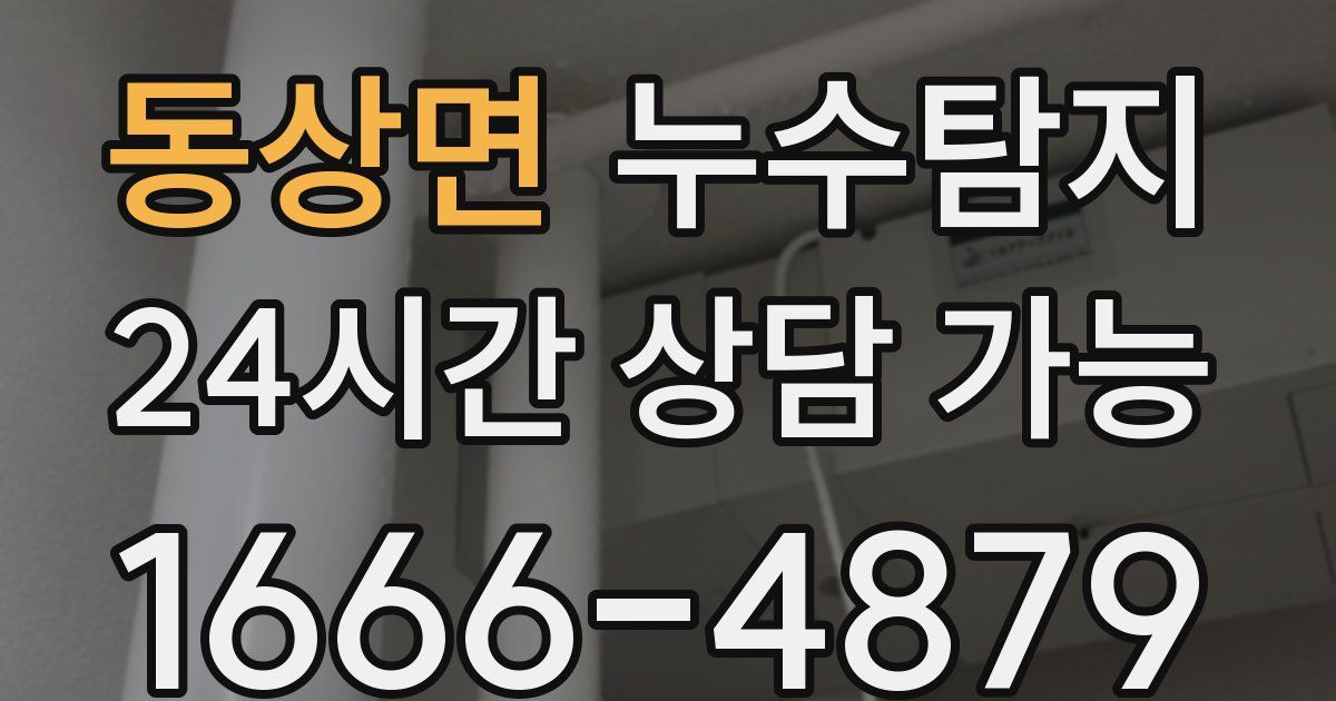 동상면 누수