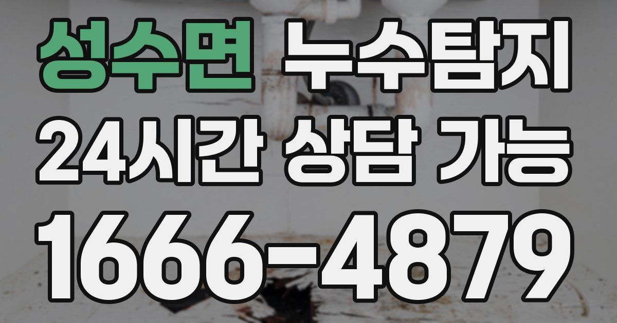 성수면 누수