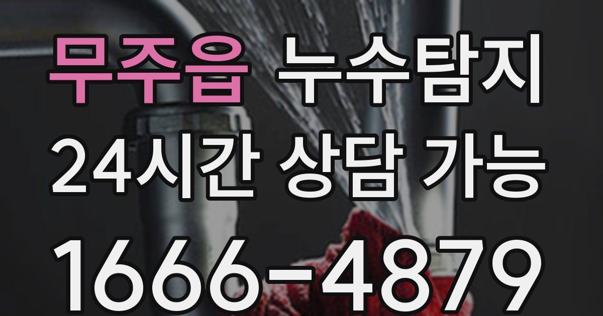 무주읍 누수