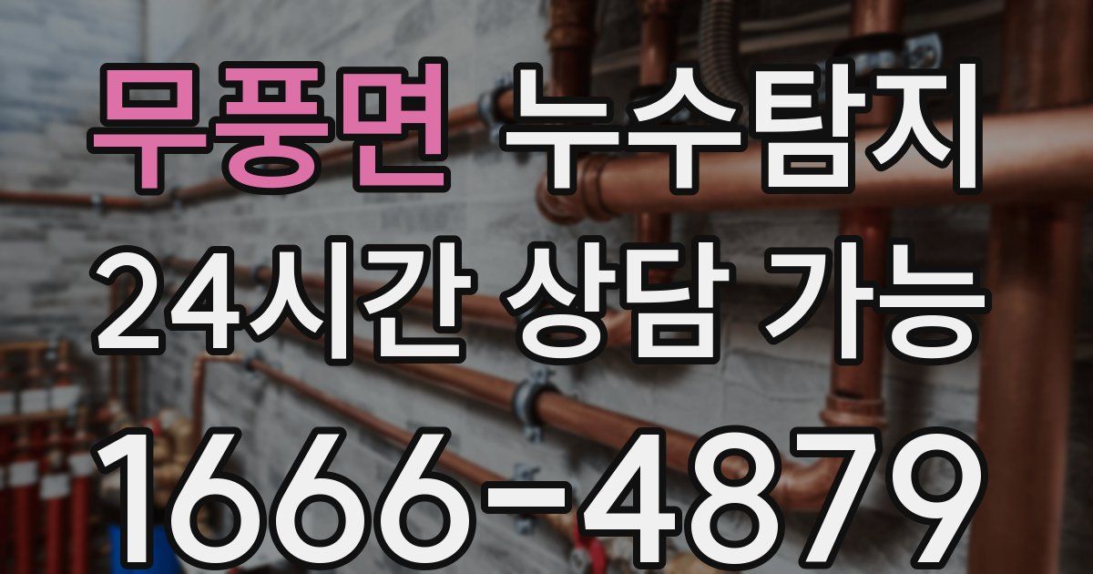 무풍면 누수