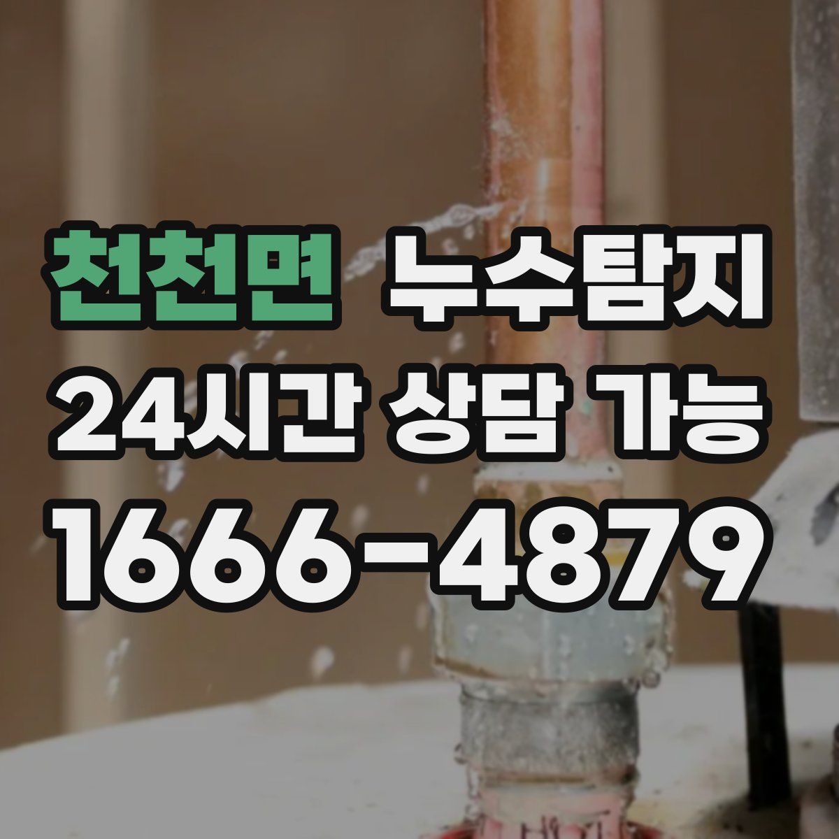 천천면 누수탐지