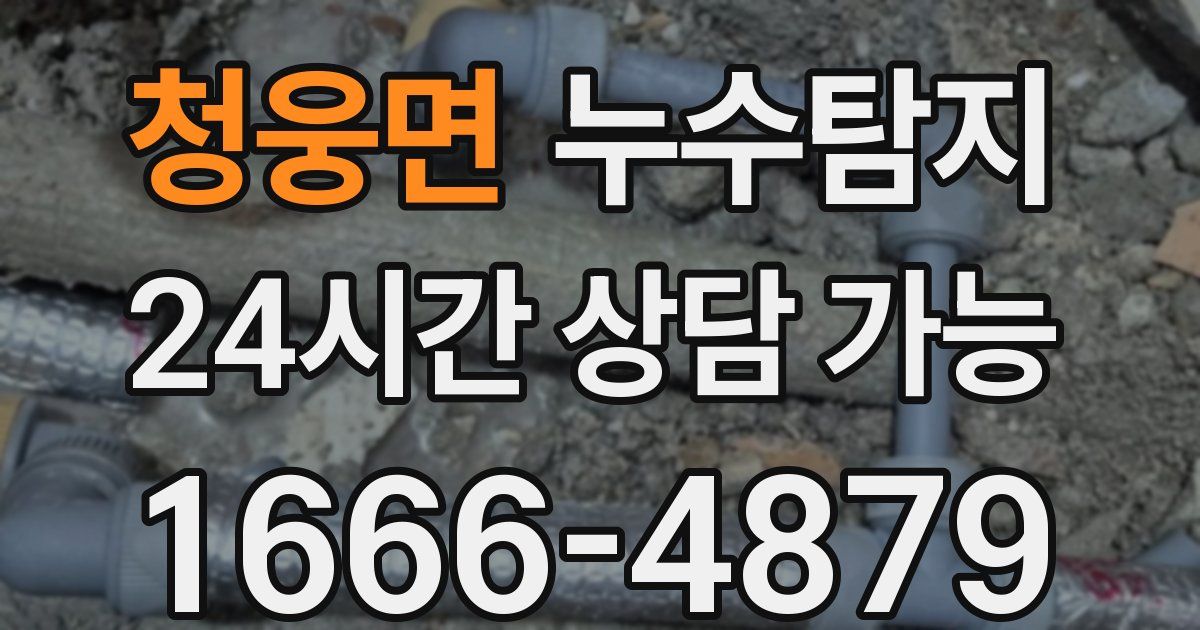청웅면 누수