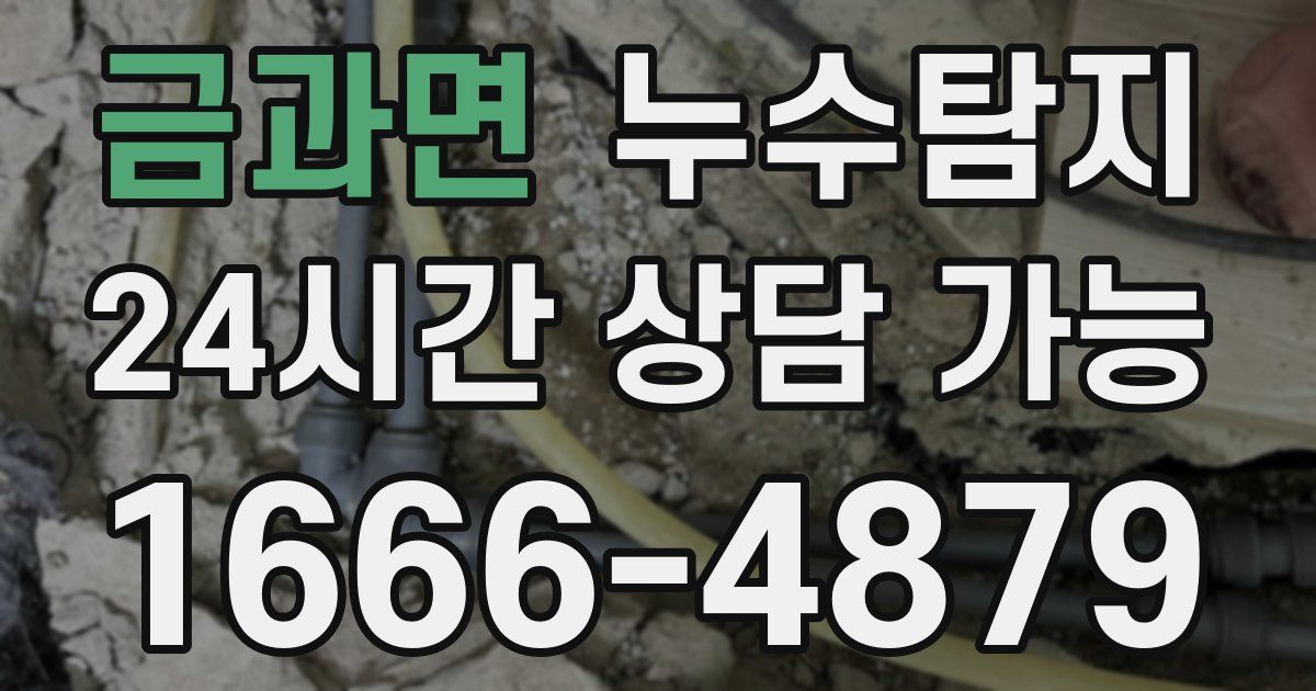 금과면 누수
