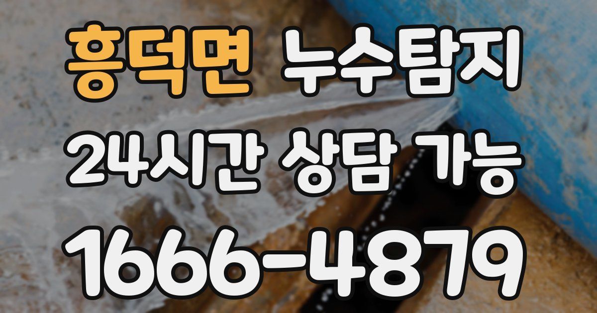 흥덕면 누수