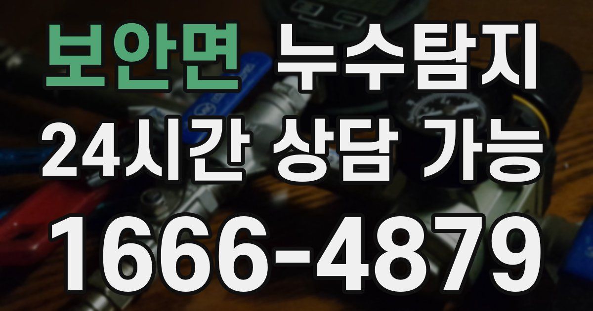 보안면 누수