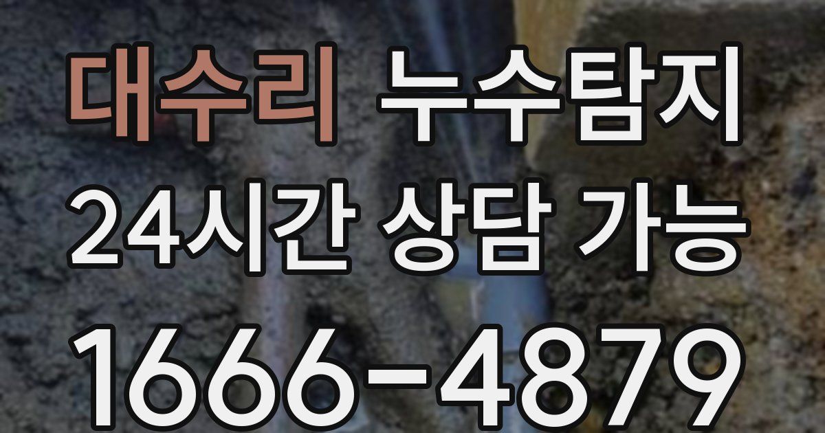 대수리 누수