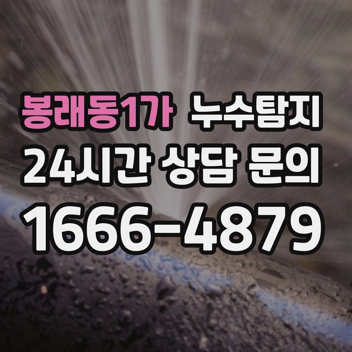 봉래동1가 누수탐지 예약 즉시 방문 가능 지역
