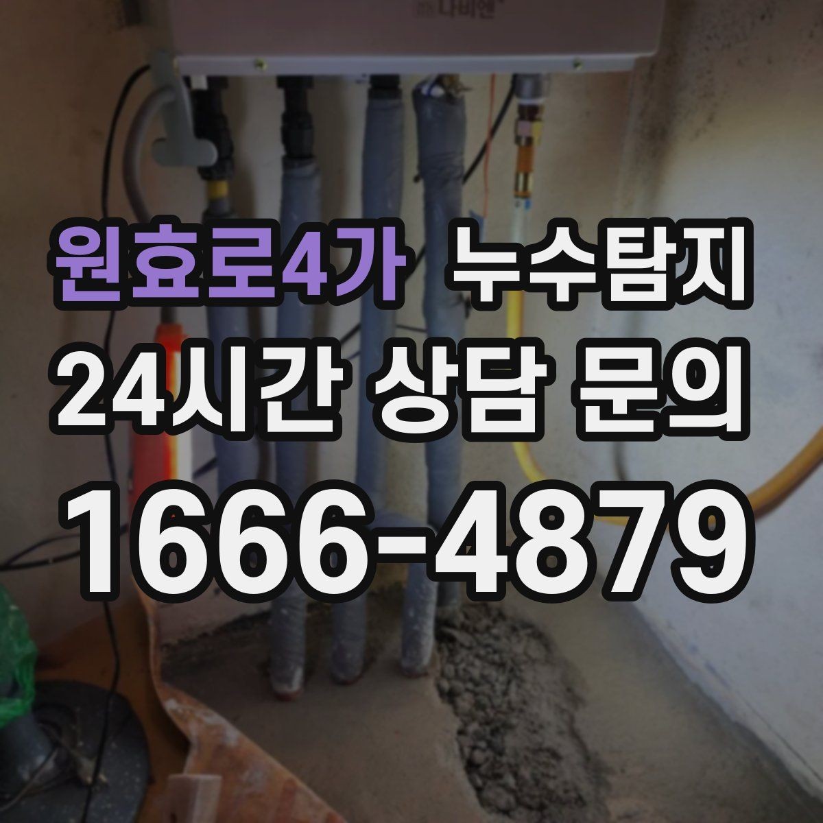 원효로4가 누수탐지 상가 매장 누수 신속 진단