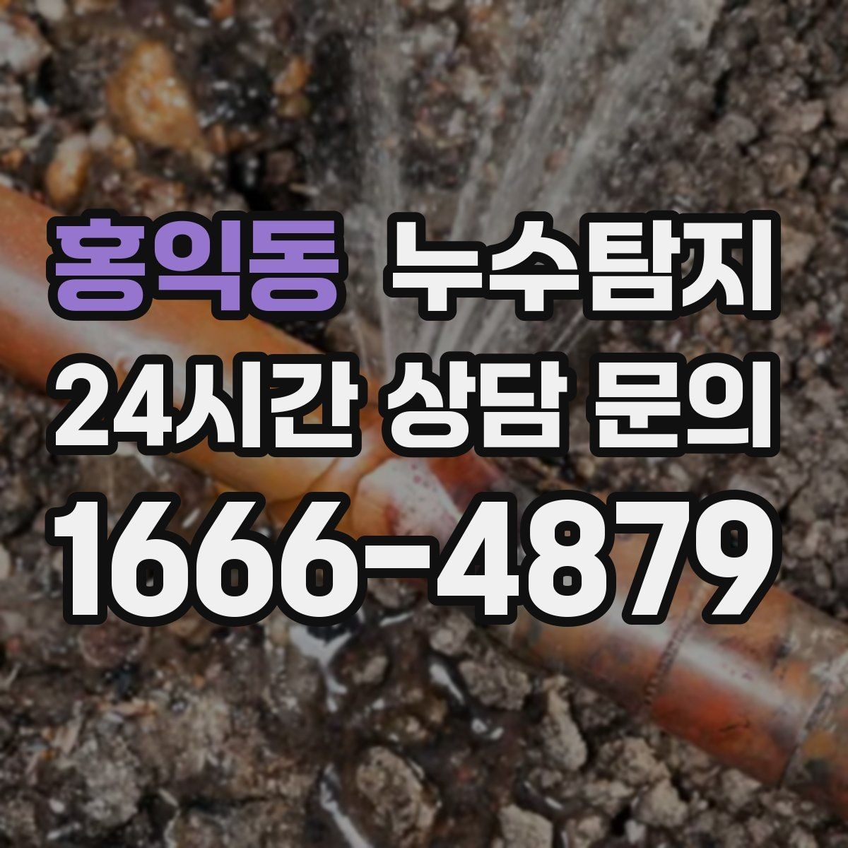 홍익동 누수탐지 주말 공휴일 진단 운영
