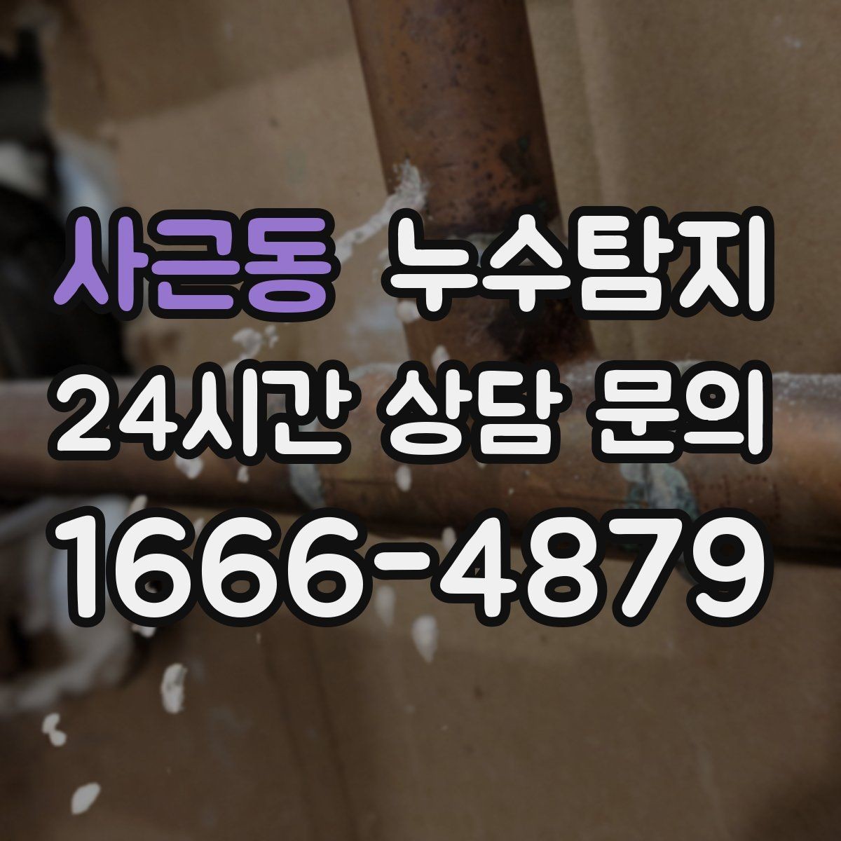 사근동 누수탐지 최소 파괴 정확 위치 탐지