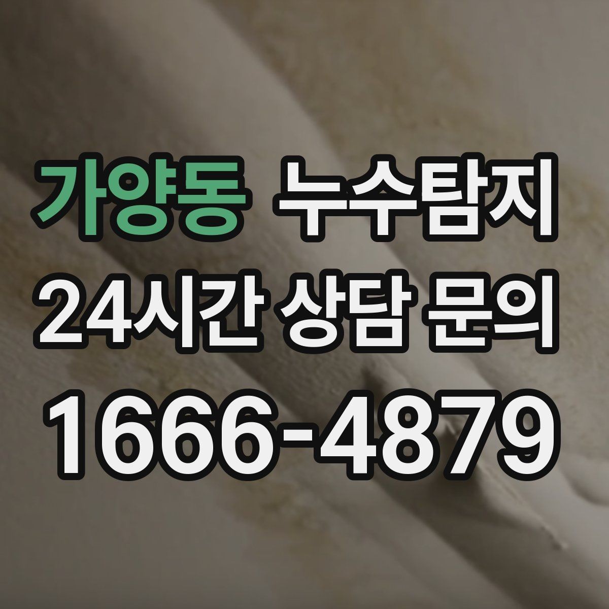 가양동 누수탐지 일정 차질 막은 사전 점검