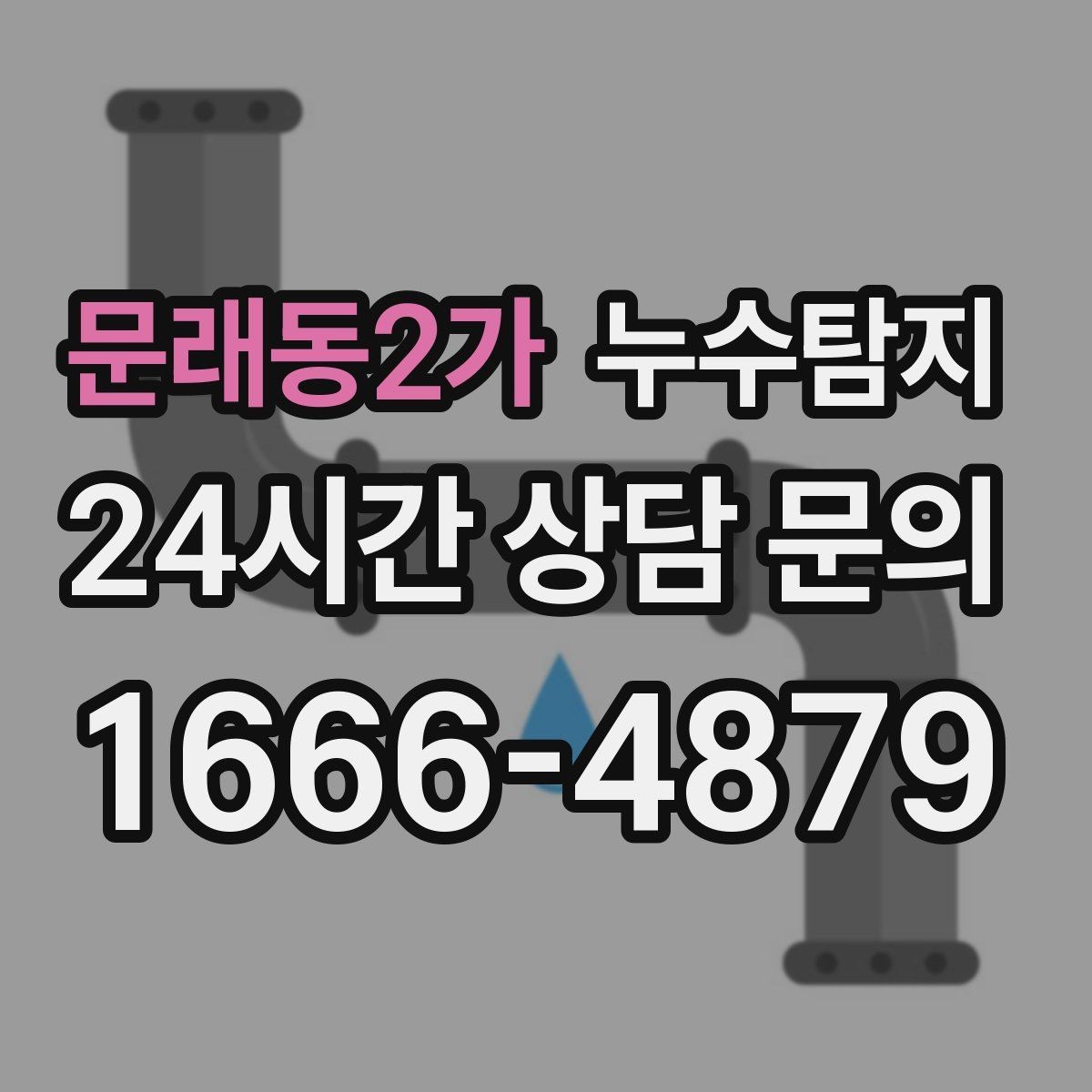 문래동2가 누수탐지 타일 틈새 점검으로 찾은 누수