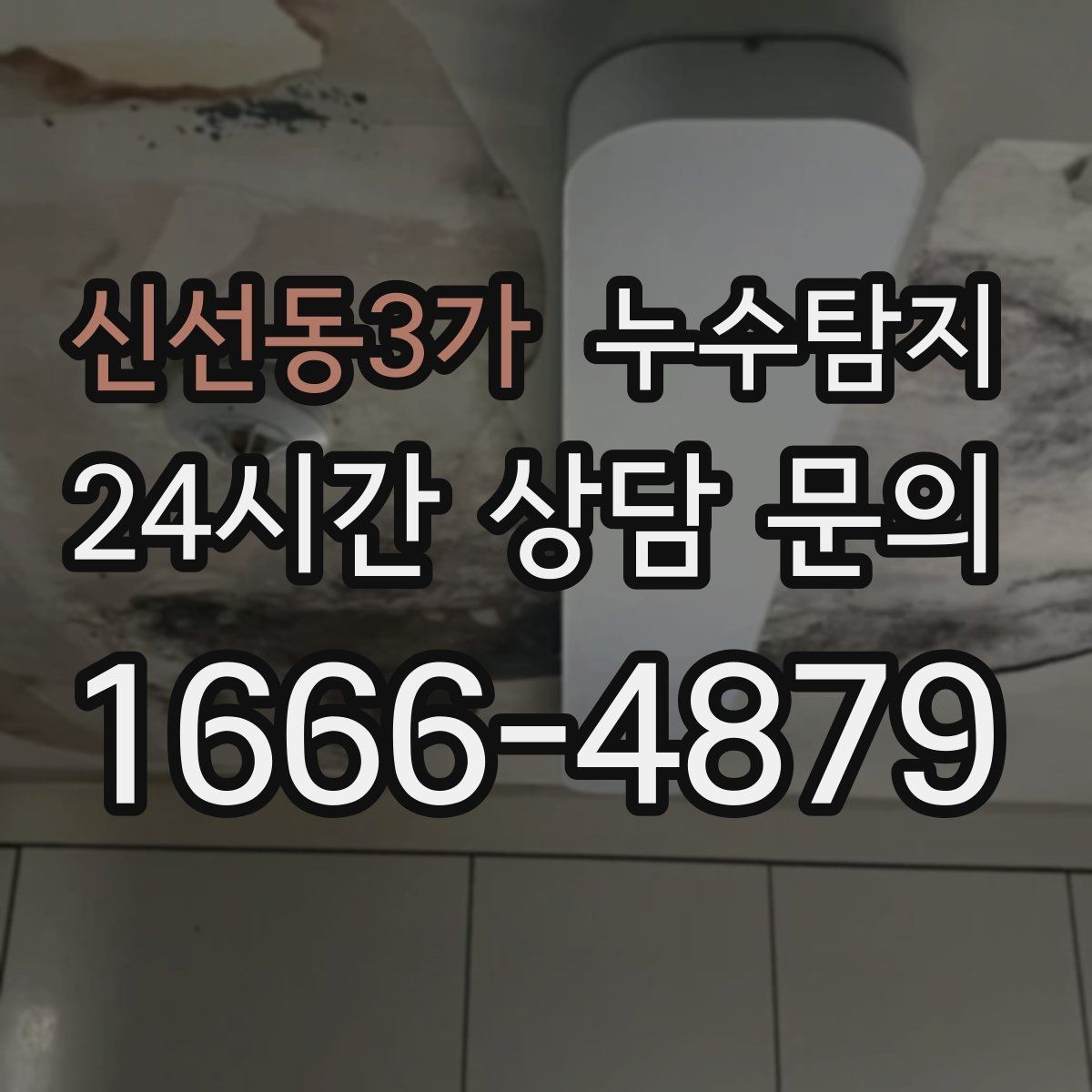 신선동3가 누수탐지 빠른 방문 당일 진단 가능