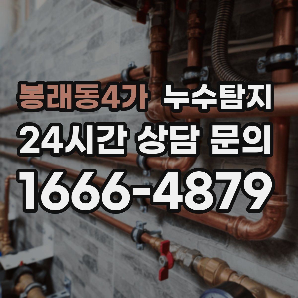 봉래동4가 누수탐지 셀프 점검 체크리스트