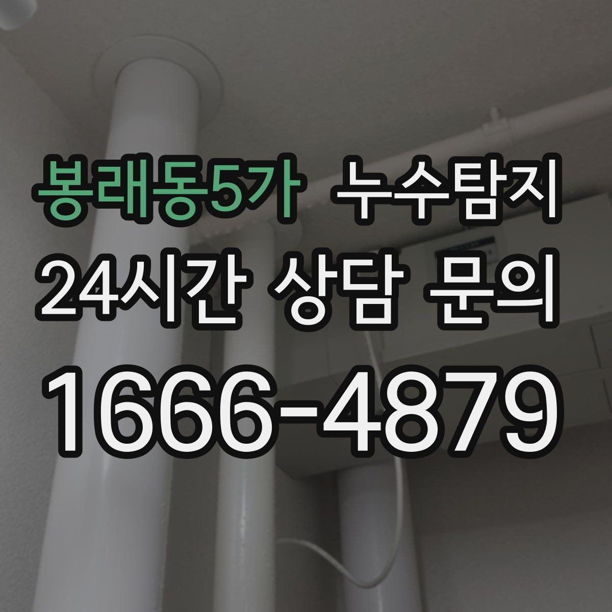 봉래동5가 누수탐지 견적 비용 등 신속한 해결을 위해서는
