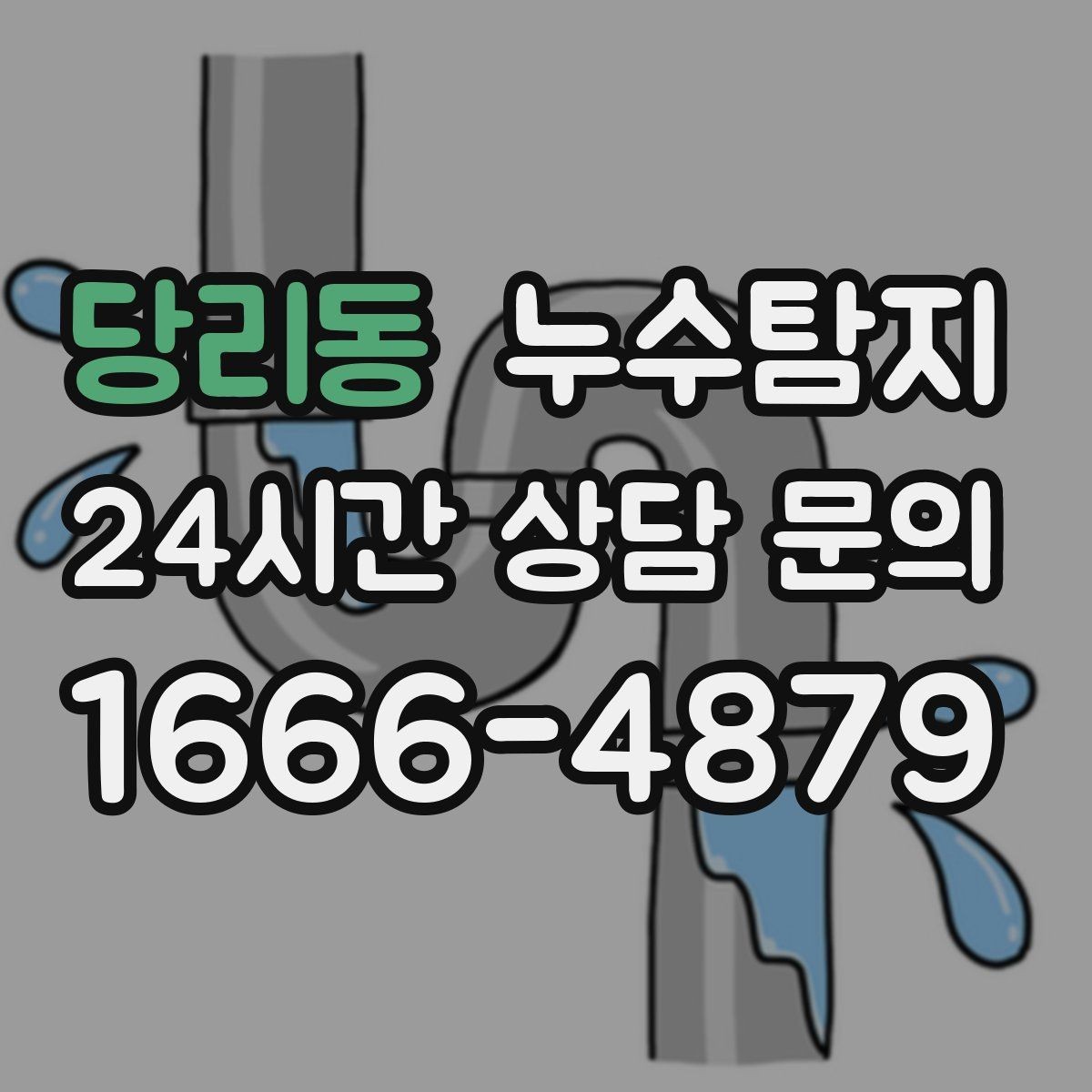 당리동 누수탐지 빠른 방문 당일 진단 가능