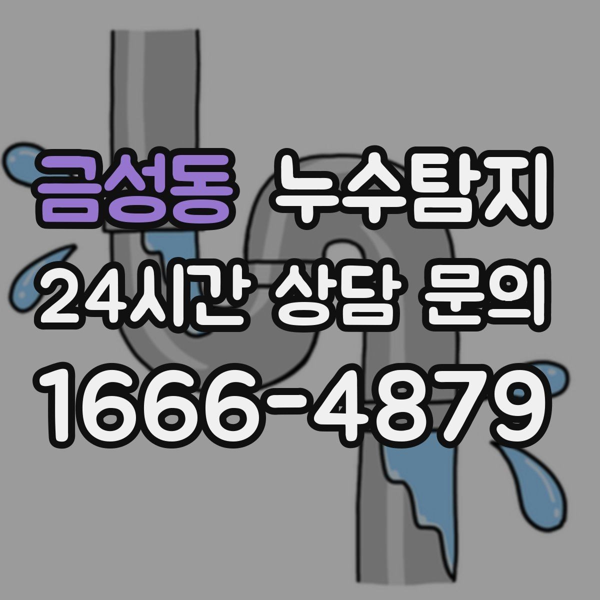 금성동 누수탐지 배수 트랩 역류 냄새 해결