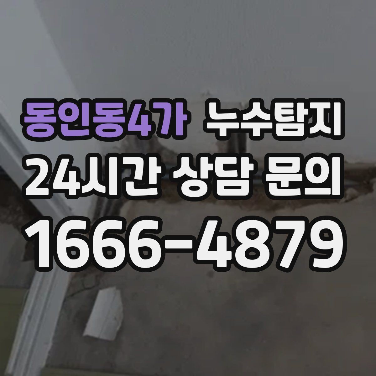 동인동4가 누수탐지 곰팡이 악취 원인 진단