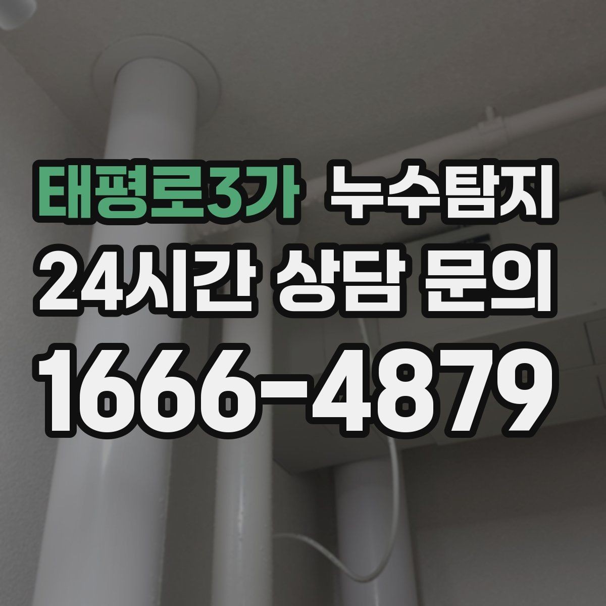태평로3가 누수탐지 빠른 방문 당일 진단 가능